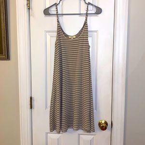 Kori America grey striped sundress. Size M.